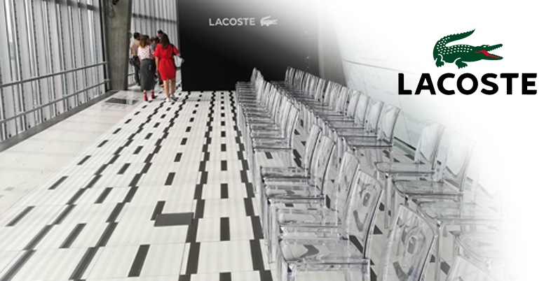 catering for lacoste in milan